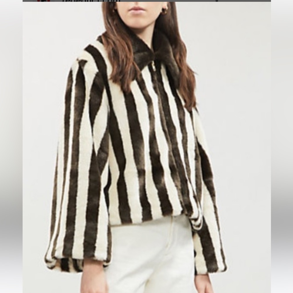 STAUD faux fur coat